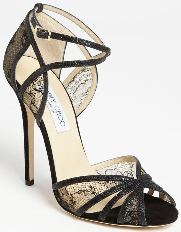 Jimmy Choo Fitch Sandals in Black