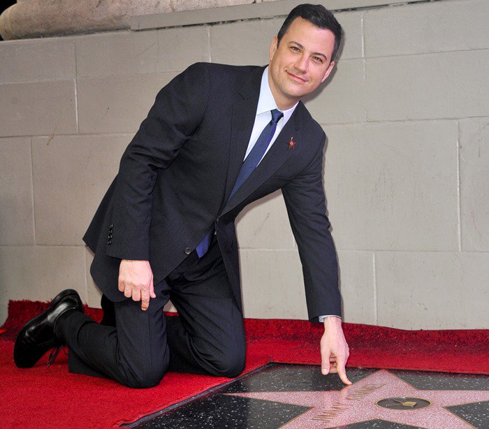 Jimmy Kimmel honored with a star on the Hollywood Walk of Fame