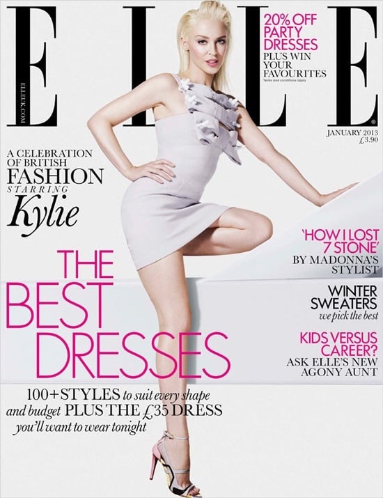 ELLE's January cover star is Kylie Minogue in Christopher Kane