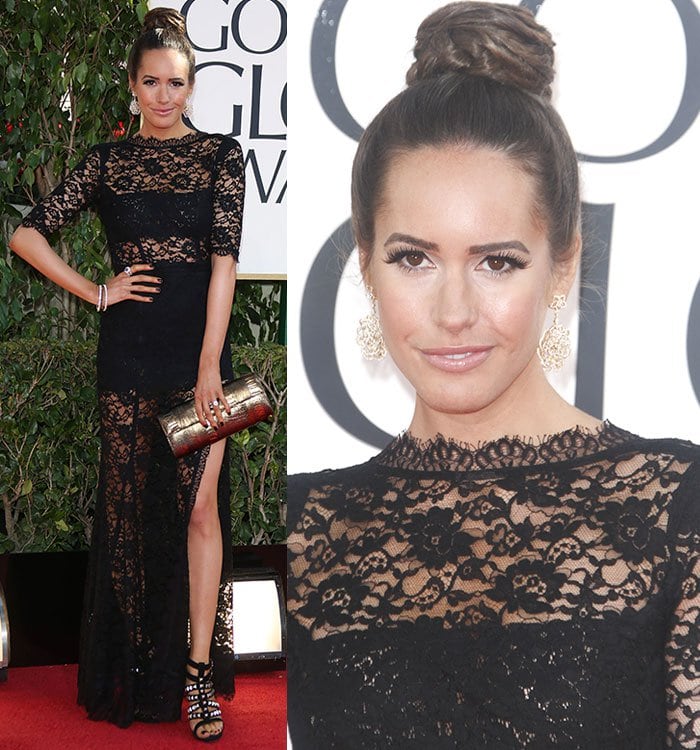 Louise Roe attends the 70th Annual Golden Globe Awards