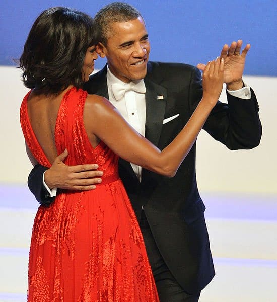 A moment of elegance: President Barack Obama and First Lady Michelle Obama at the Presidential Inaugural Ball