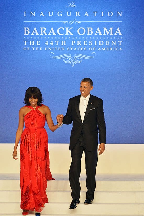 resident Barack Obama and First Lady Michelle Obama during the Presidential Inaugural Ball