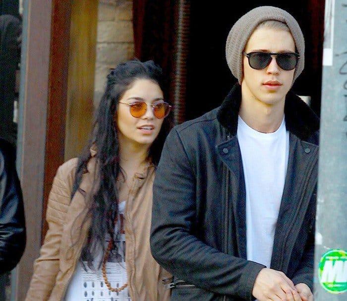 Vanessa Hudgens and Austin Butler out shopping in Robinson Drive