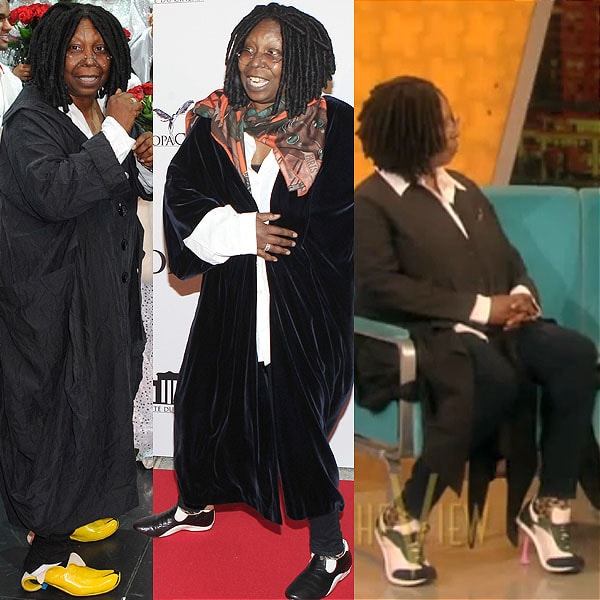 Whoopi Goldberg wearing eKobi Levi shoes