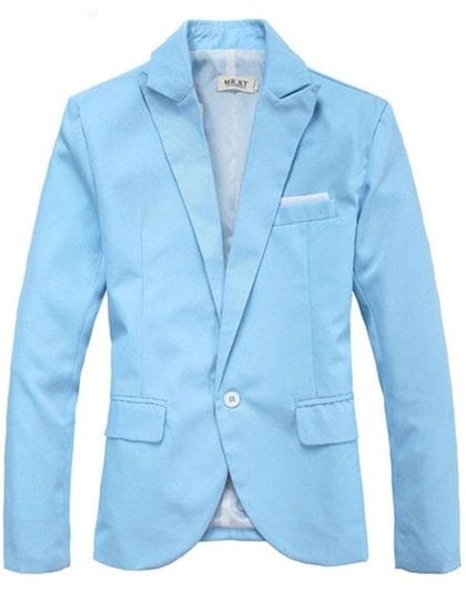 Hot Men's Casual Slim Fit Suit One-Button Blazer Coat Jacket