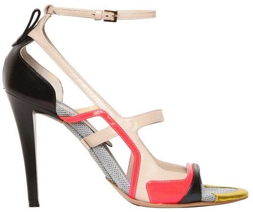 Jil Sander Colorblock Leather Sandals