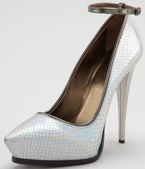 Lanvin Holographic Python Pumps