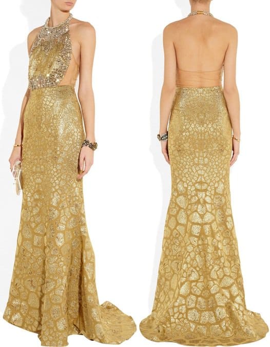 Alexander McQueen Crystal Embellished Gown