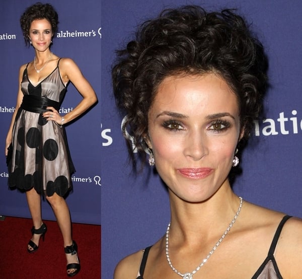 Abigail Spencer flaunts her sexy legs at the 18th Annual "A Night at Sardi's" benefiting the Alzheimer's Association