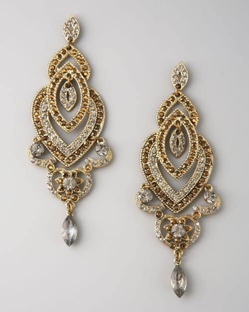 Aldazabal Scrollwork Drop Earrings