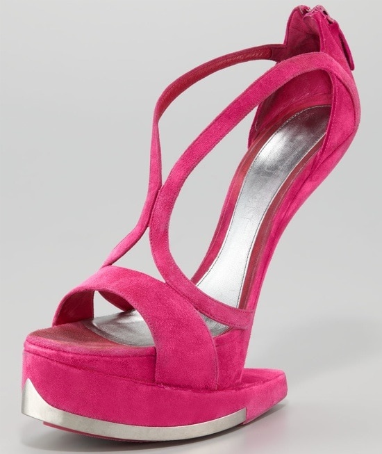 Alexander McQueen Runway Platform No-Heel Sandals