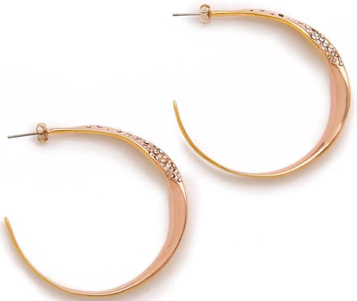 Alexis Bittar Bel Air Twisted Hoops