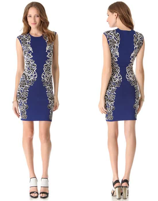 BCBGMAXAZRIA Ellena Jacquard Lace Dress