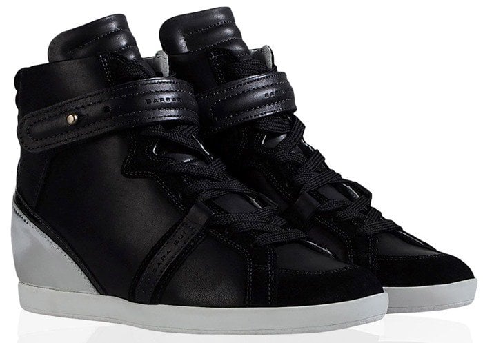 Black Barbara Bui Leather Sneakers