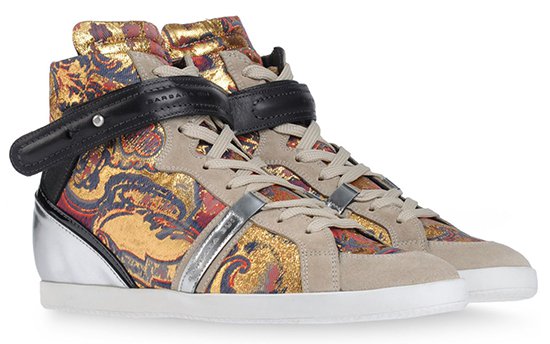 Barbara Bui Printed High Top Sneakers