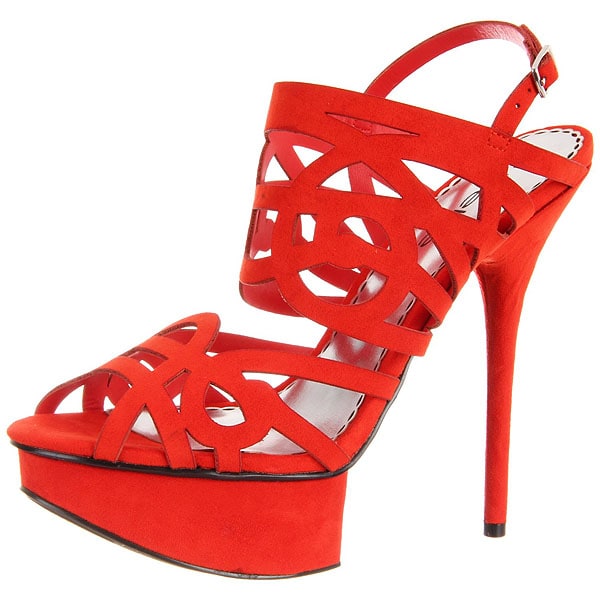 Bebe 'Promise' Cutout Platform Sandals