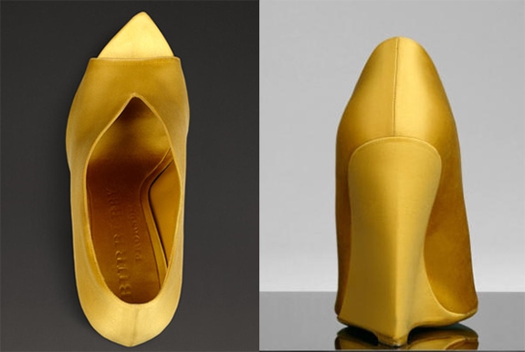 Burberry Prorsum Spring 2013 Wedges in Iris Yellow