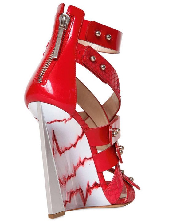 Casadei for Prabal Gurung Ayers Wedge in Red