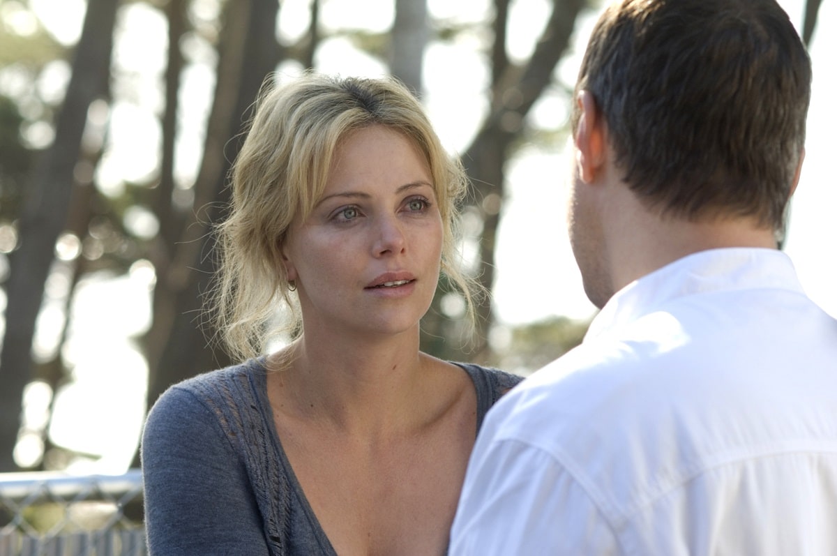 Charlize Theron as Sylvia / Mariana in the 2008 American drama film The Burning Plain