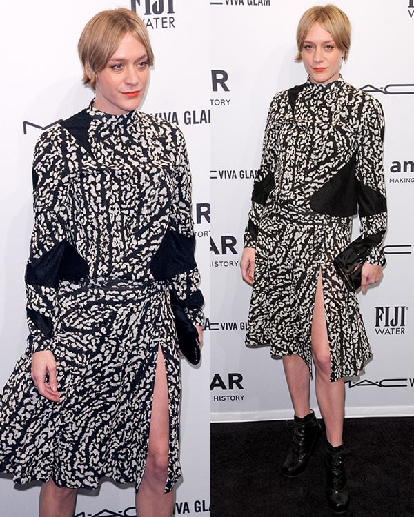 Chloe Sevigny at the amfAR gala held at Cipriani Wall Street