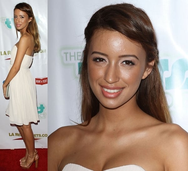Christian Serratos flaunts her legs at the 2nd Annual Thirst Gala