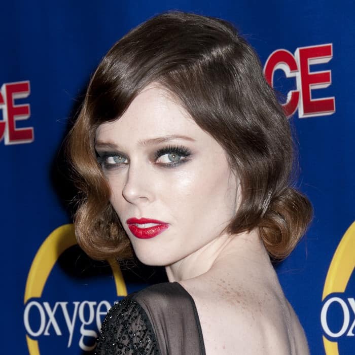 The allure of Coco Rocha: A closer look at her Emilio Pucci ensemble and ruby red lips