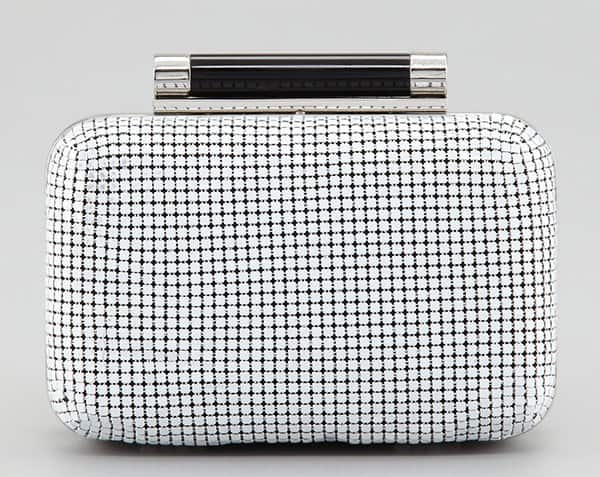 Diane von Furstenberg "Tonda" Small Chain-Mail Clutch Bag