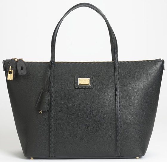 Dolce & Gabbana Miss Escape Classic Leather Tote in Nero