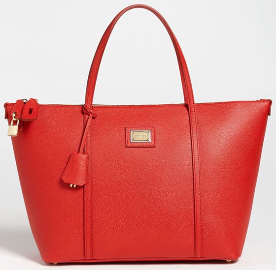 Dolce & Gabbana Miss Escape Classic Leather Tote in Red