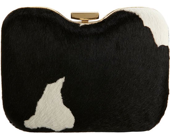 Fendi Calf Hair Giano Clutch