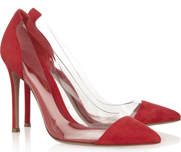 Gianvito Rossi Suede PVC Pumps