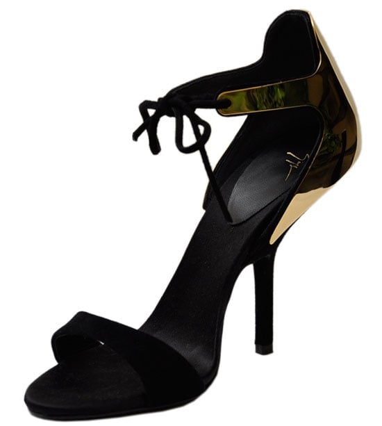 Giuseppe Zanotti Suede and Laminated Sandals