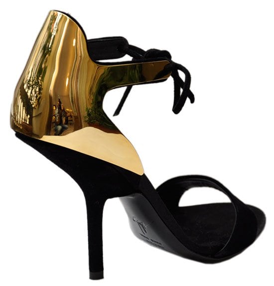 Giuseppe Zanotti Suede and Laminated Sandals