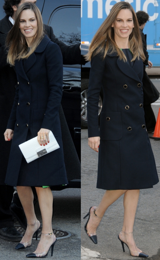 Hilary Swank at Mercedes-Benz New York Fashion Week Autumn/Winter 2013 (Michael Kors) on February 13, 2013