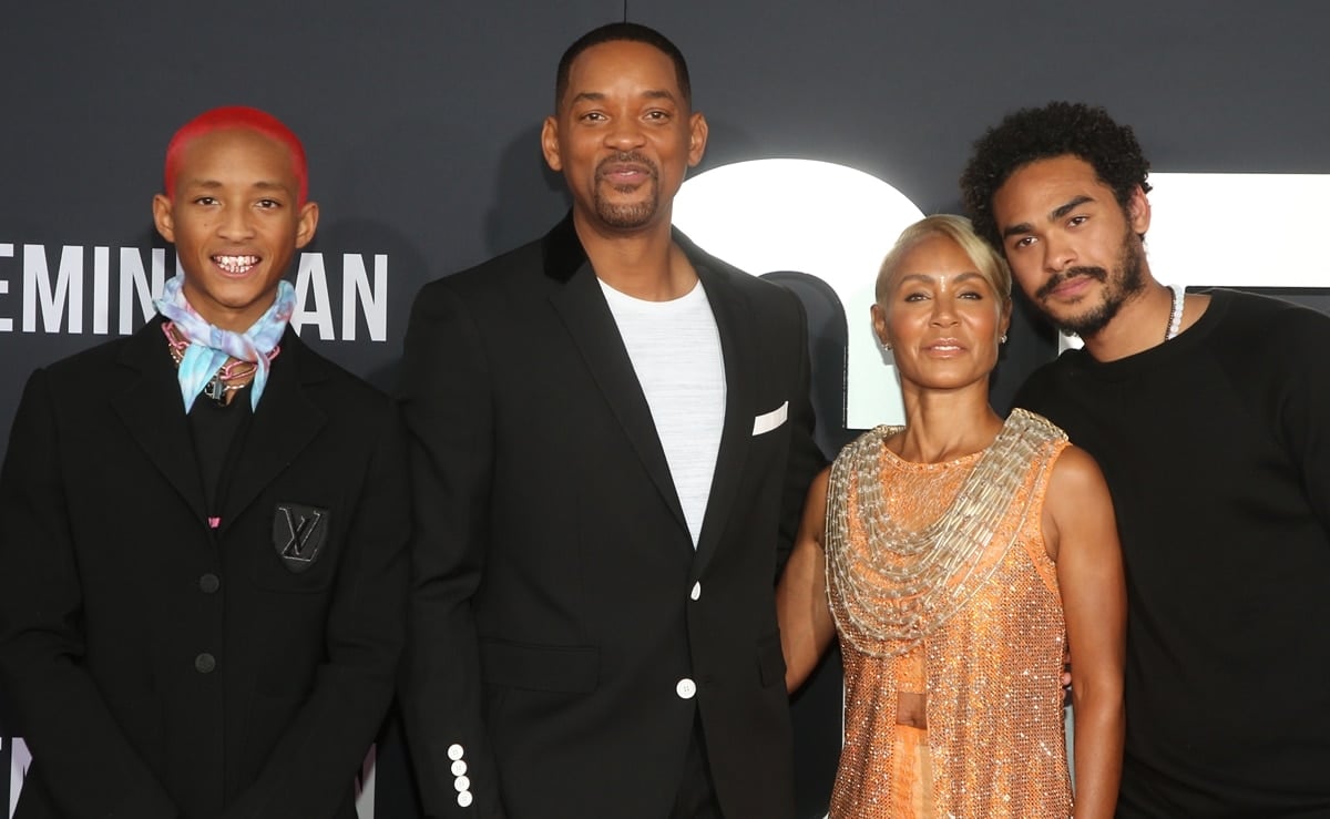 Jada Pinkett Smith and Will Smith with their sons Jaden Christopher Syre Smith and Trey Smith