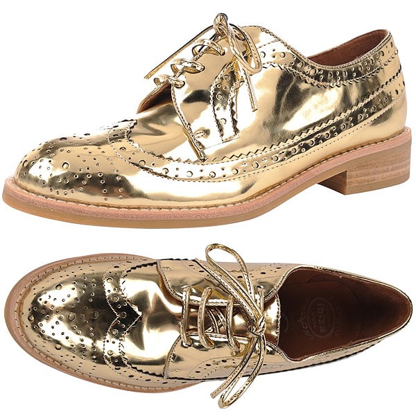 Gold Jeffrey Campbell 'Townsend' Oxfords