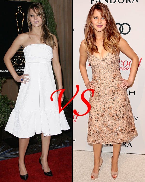 Jennifer Lawrence showcases her versatile style in Chloe and Valentino – a fashion face-off