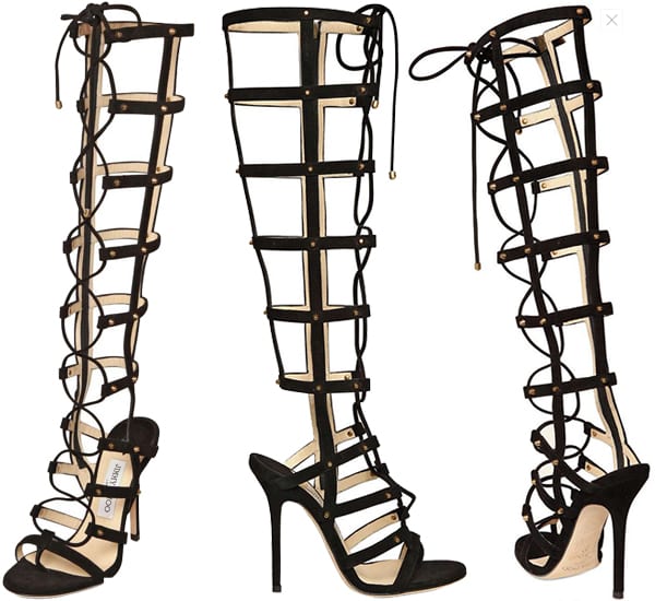 Jimmy Choo 'Mogul' Knee-High Sandals (Spring 2013)