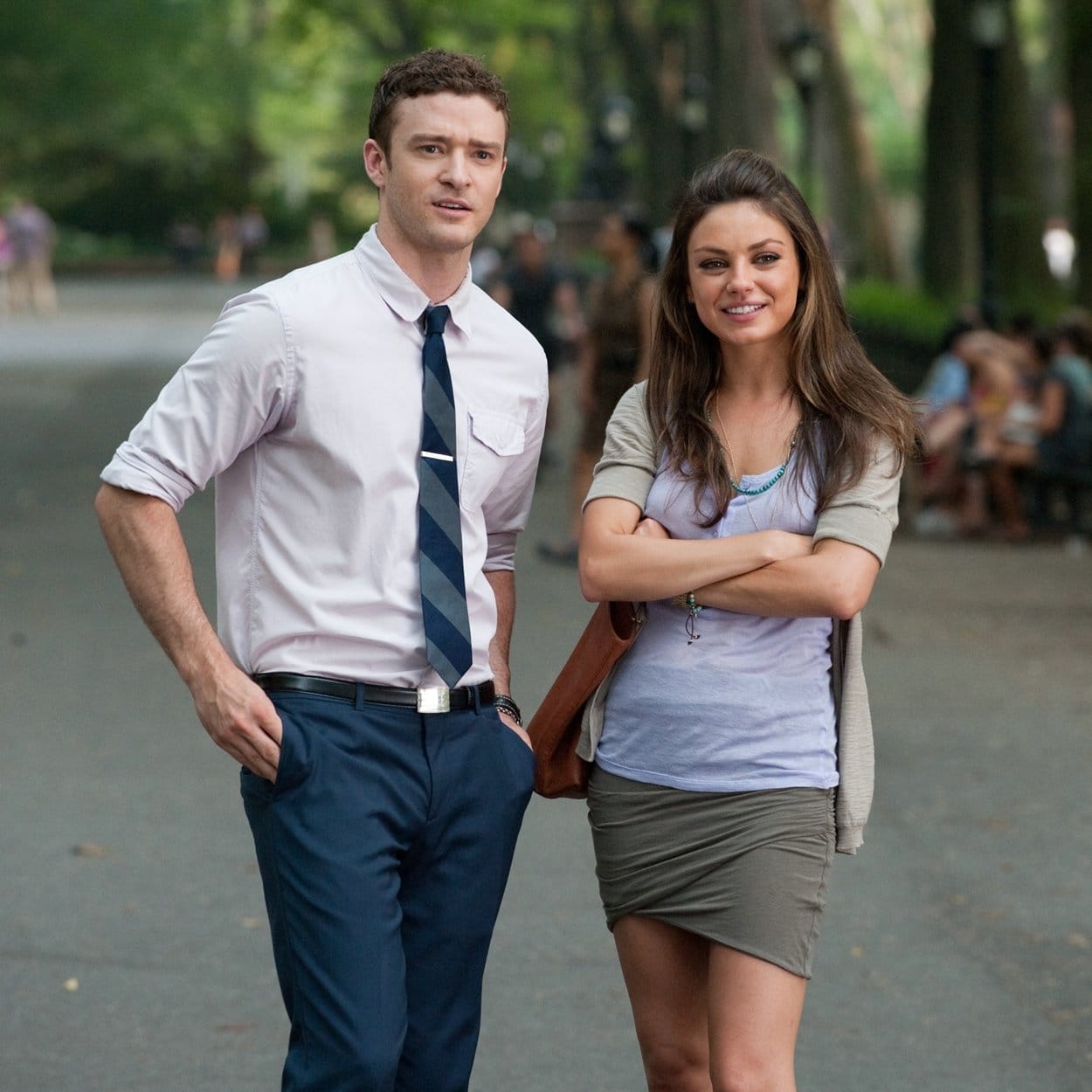 Justin Timberlake as Dylan and Mila Kunis as Jamie in the 2011 American romantic comedy film Friends with Benefits