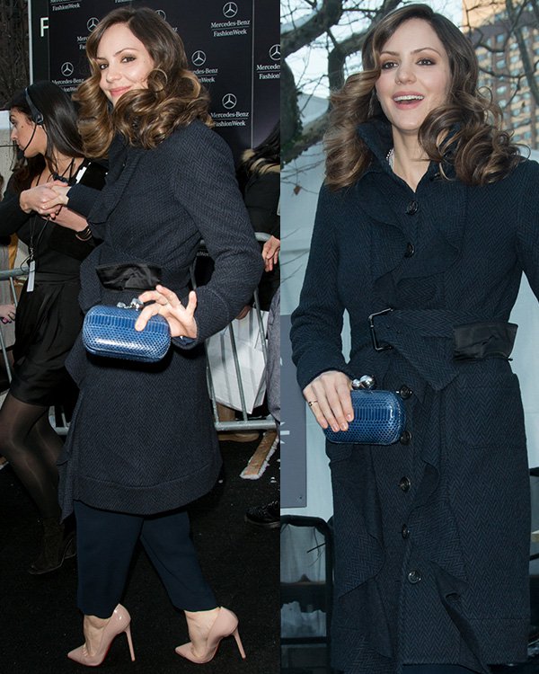 Katharine McPhee at the Diane von Furstenberg show during Mercedes-Benz Fashion Week Spring/Summer 2013