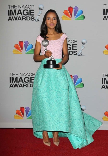 Actress Kerry Washington attends the 2013 Film Independent Spirit Awards at Santa Monica Beach in Santa Monica, California