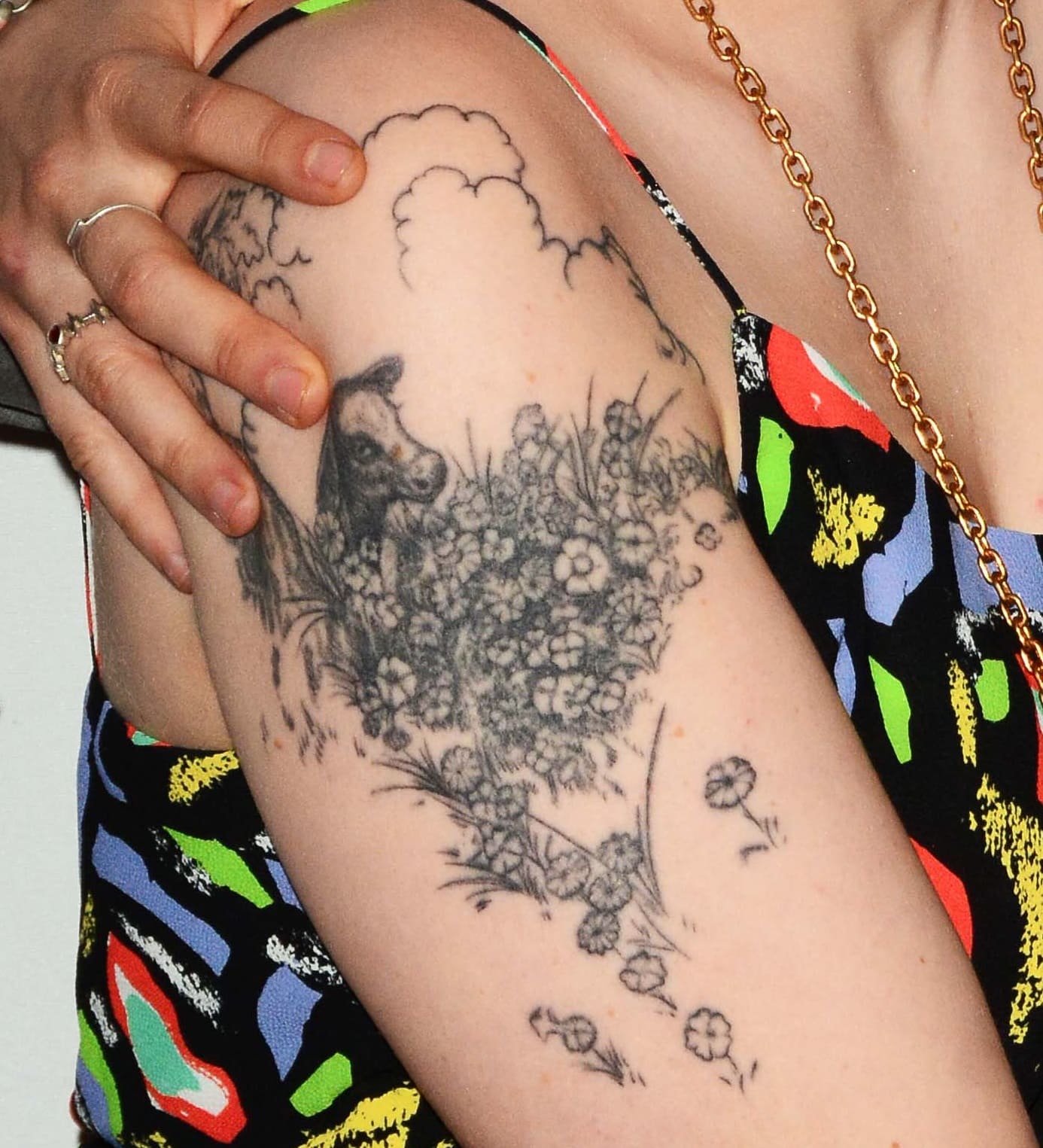 Lena Dunham's touched up Ferdinand the bull tattoo