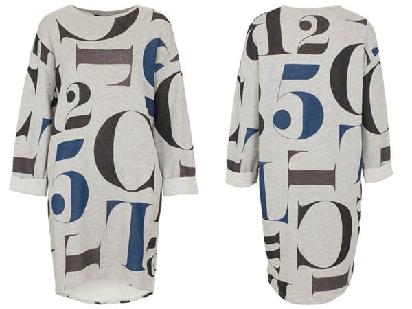 Letter-Print Sweat Dress