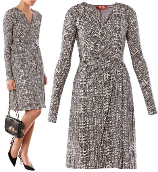 Max Mara Long Sleeve Wrap Dress