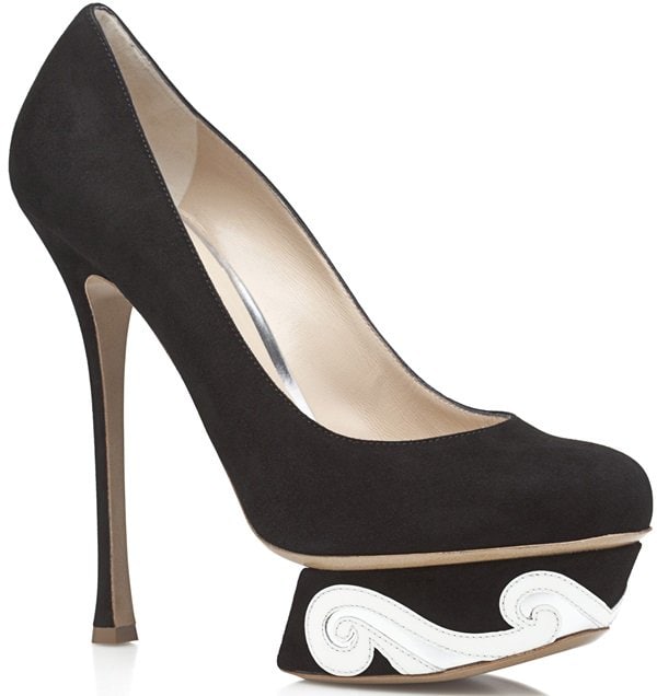 Nicholas Kirkwood Suede Swirl Pumps