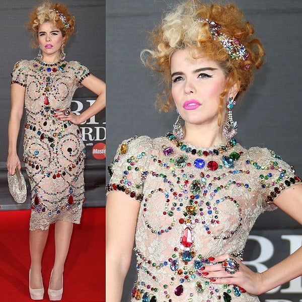 Paloma Faith at the 2013 BRIT Awards held at O2 Arena in London, England on February 20, 2013