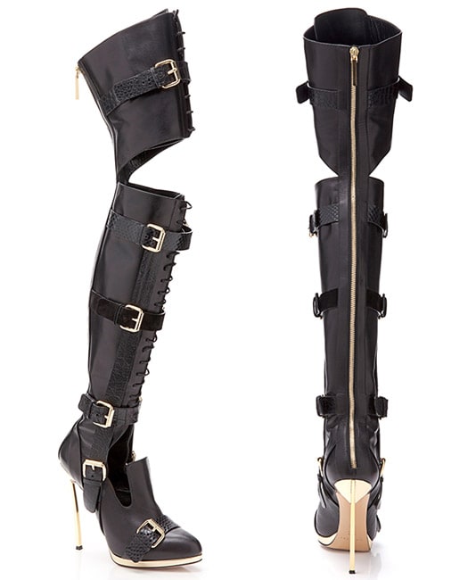 Prabal Gurung Over The Knee Boot in Black