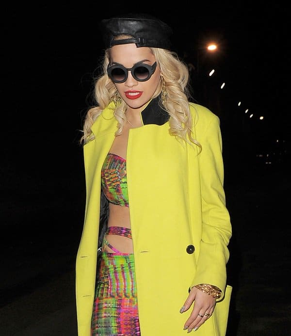 Rita Ora makes a stylish exit from the Shepherds Bush Empire, marking the end of her London tour
