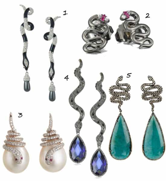 5 Affordable Snake Earrings