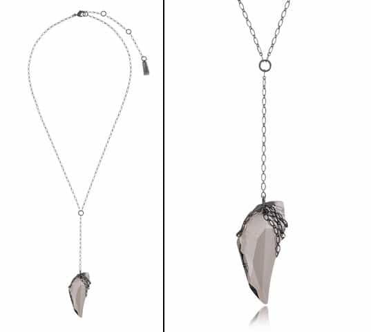 Swarovski Crystallized Black Mystic Pendant Necklace